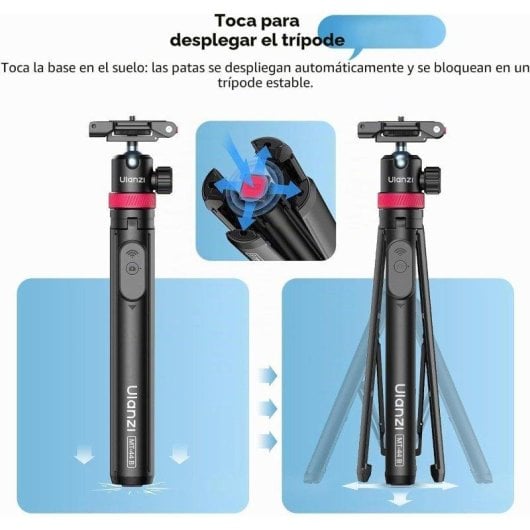 Supporto selfie treppiede e montaggio 3 in 1 Ulanzi MT-44 B Bluetooth