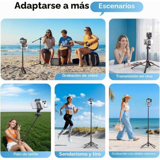 Supporto selfie treppiede e montaggio 3 in 1 Ulanzi MT-44 B Bluetooth