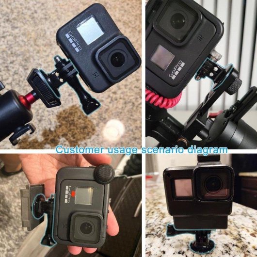 Adaptador Ulanzi 0605 para câmara de ação GoPro Pack 3 peças 1/4"