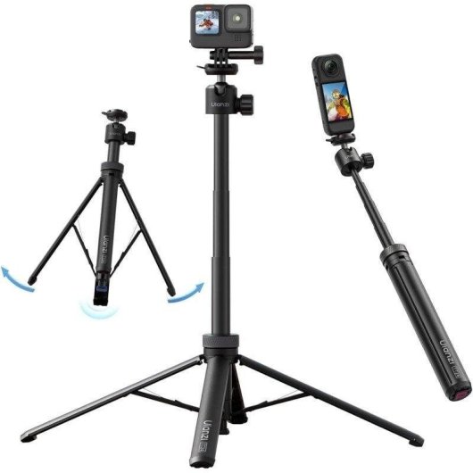 Trípode Selfie Ulanzi TT24 2 en 1 Sistema CKA para DJI Pocket, DJI Osmo Action, GoPro, Insta360