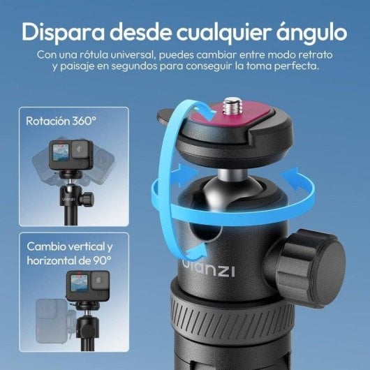 Trípode Selfie Ulanzi TT24 2 en 1 con Apertura Automática y Sistema CKA
