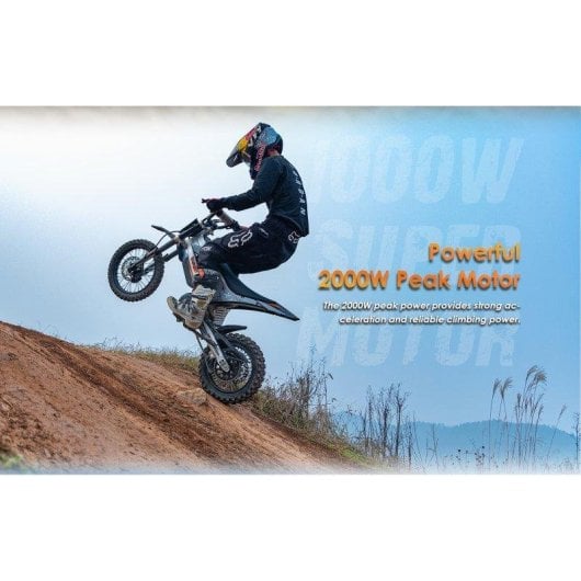 Motocyclette KuKirin X1 2000 W Batterie 48 V 20,8 Ah Tout-Terrain