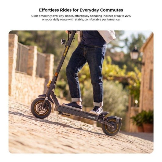Patinete elétrico Ausom K20 VMP 48V 70km Autonomia Travões disco Cinzento
