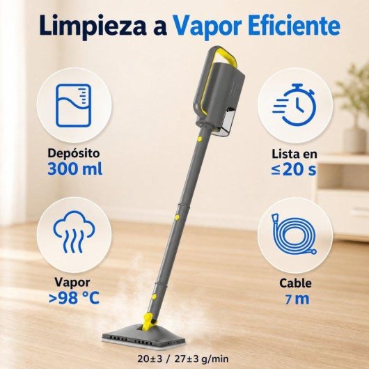 Mopa a Vapore Teendow 1300W 7m cavo