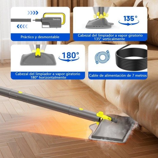 Mopa a Vapore Teendow 1300W 7m cavo