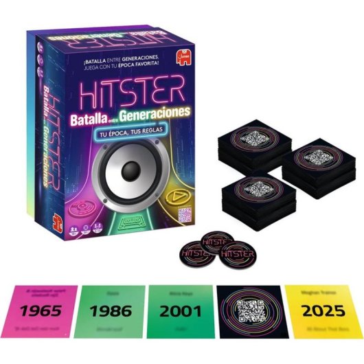 Juego de mesa musical Hitster Batalla Entre Generaciones 420+ canciones