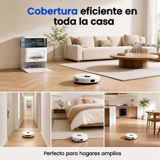 Aspirateur Robot Teendow avec Vidage Automatique Navigation LDS 10.000 Pa