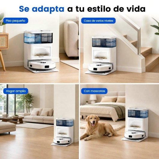Aspirateur Robot Teendow avec Vidage Automatique Navigation LDS 10.000 Pa