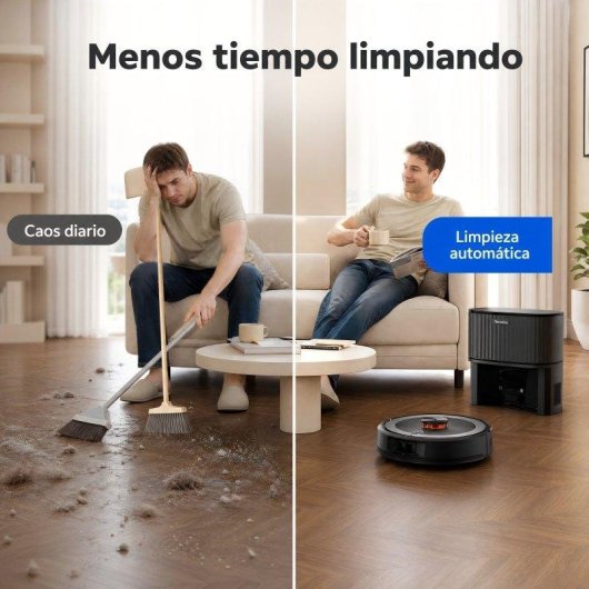 Aspirador Robô com Mopa Teendow 4500 Pa Navegação LiDAR 360° 140 Min