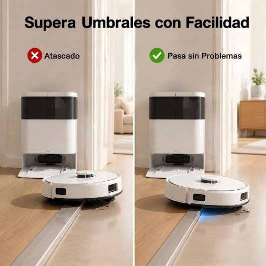 Aspirador Robô com Mopa Teendow D63s Ultra Com Esvaziamento Automático Navegação LDS 10.000 Pa
