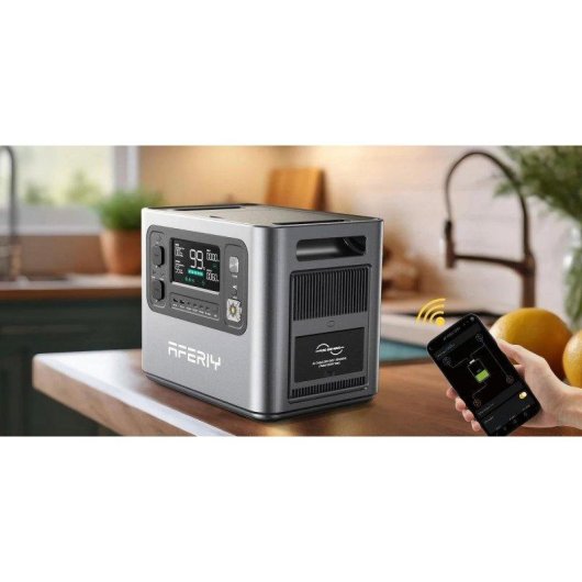 Stazione di energia Aferiy 2400W 2048Wh 13 porte Batteria LiFePO4 Onda Sinusoidale Pura