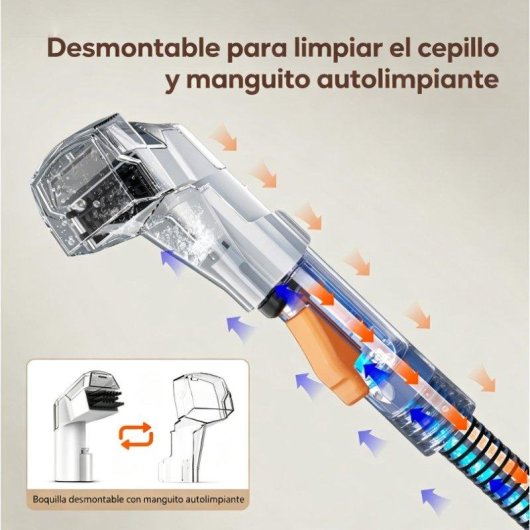 Aspiradora de Tapicerías Teendow C5 450W 11000 PA Doble Depósito Ligera 4 kg