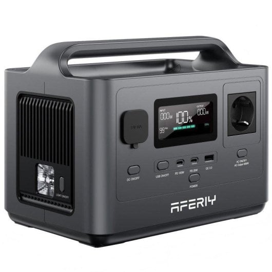 Stazione di energia Aferiy 256Wh 400W 6 porte AC, USB-A, USB-C Batteria LiFePO4 Portatile