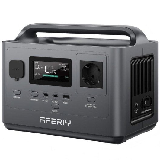 Stazione di energia Aferiy 256Wh 400W 6 porte AC, USB-A, USB-C Batteria LiFePO4 Portatile