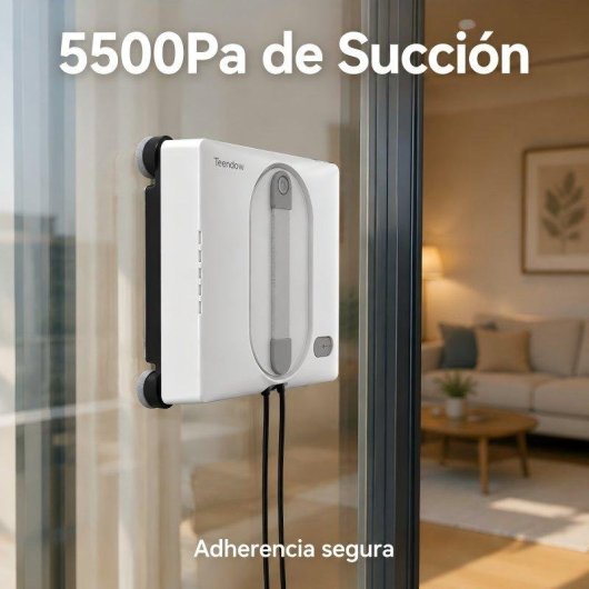 Robot nettoyeur vitres Teendow 5500Pa Intell Assist Voix