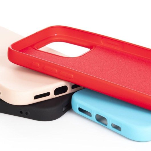 Capa Dam Electronics Essential Silicone Interior Aveludado para iPhone 15