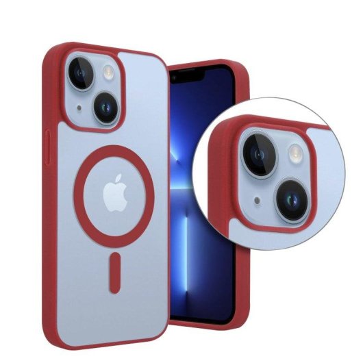 Custodia ibrida antishock Dam Electronics silicone PVC trasparente per iPhone 15 Plus