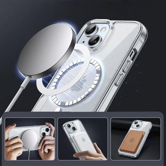 Coque transparente antichoc Dam Electronics en thermoplastique pour iPhone 14 Plus