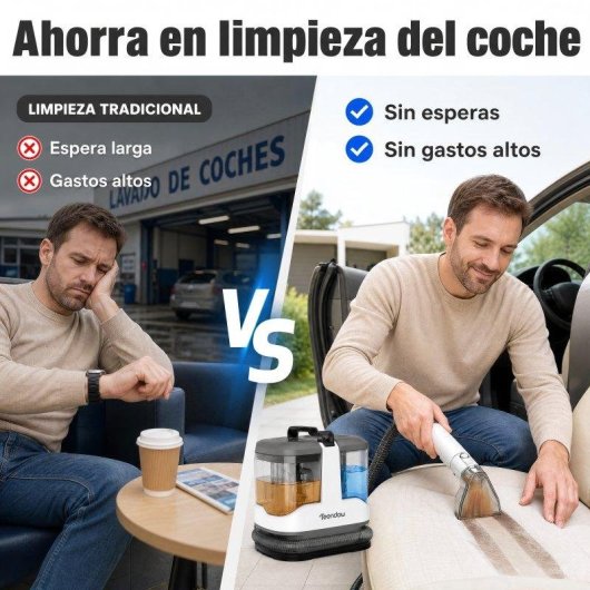 Aspirador de Estofos Teendow 450W 13KPa Para Interior de Carro
