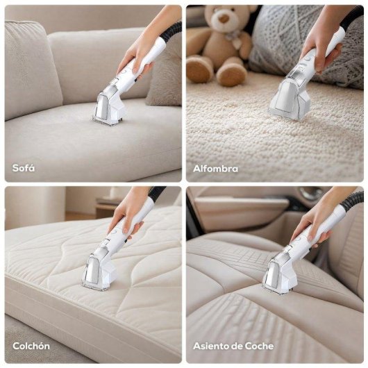 Aspirador de Estofos Teendow 450W 11000Pa Duplo Depósito 1500ml+800ml
