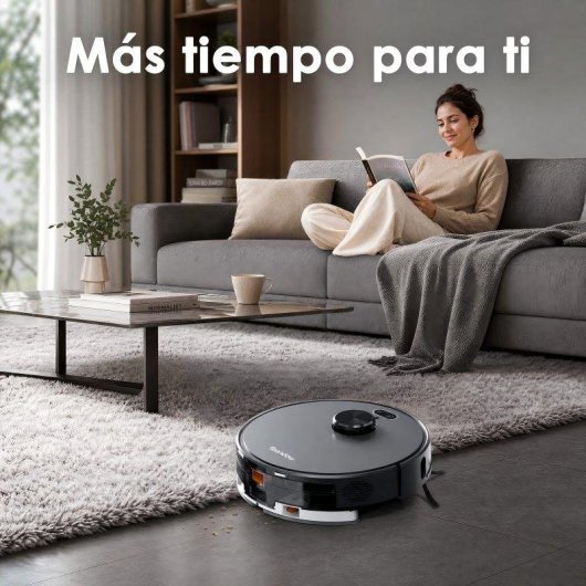 Robot Aspirapolvere e Lavapavimenti Teendow 6000Pa 5100mAh con Autosvuotamento Navigazione LDS Wifi