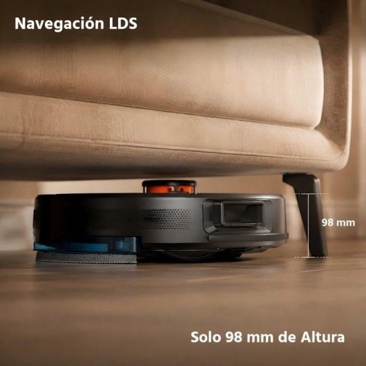 Robot Aspirador Teendow 4500 Pa Navegación LiDAR 360° Fregado 2 en 1 140 Min