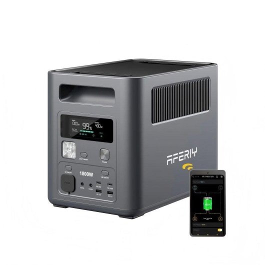Station d’énergie AFERIY Nomad1800 1024Wh 9 ports AC, USB, DC Batterie LiFePO4 Contrôle App