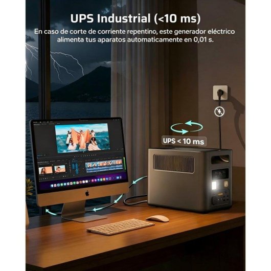 Station d’énergie AFERIY Nomad1800 1024Wh 9 ports AC, USB, DC Batterie LiFePO4 Contrôle App