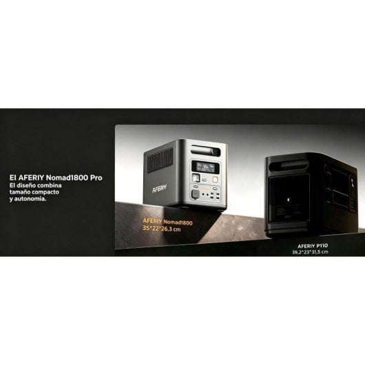 Station d’énergie AFERIY Nomad1800 1024Wh 9 ports AC, USB, DC Batterie LiFePO4 Contrôle App