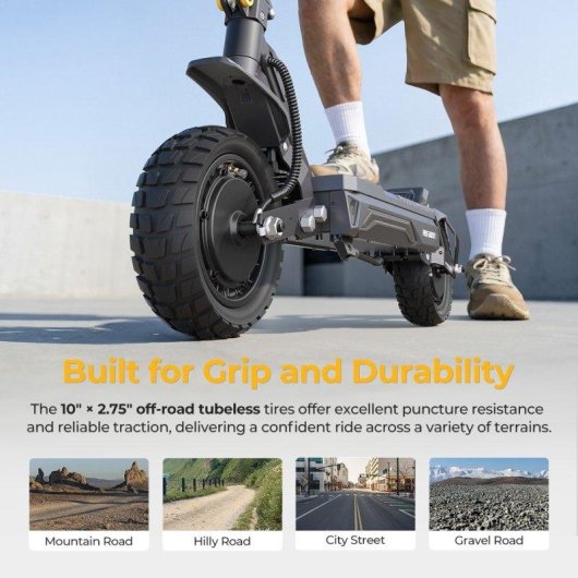 Patinete électrique Ausom Gosoul 2 Pro 48V 18Ah Autonomie 90km Suspension LCD Gris