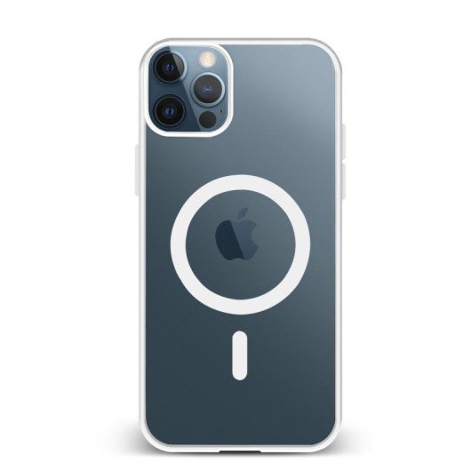 Capa híbrida Dam Electronics silicone e PVC transparente para iPhone 12 Pro Max
