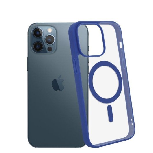 Capa híbrida Dam Electronics silicone e PVC transparente para iPhone 12 Pro Max