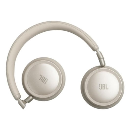 Auriculares JBL Live 680NC sans fil Bluetooth avec réduction de bruit, micro et pliables, champagne
