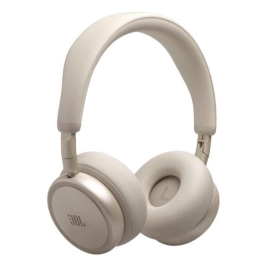 Auriculares JBL Live 680NC sans fil Bluetooth avec réduction de bruit, micro et pliables, champagne