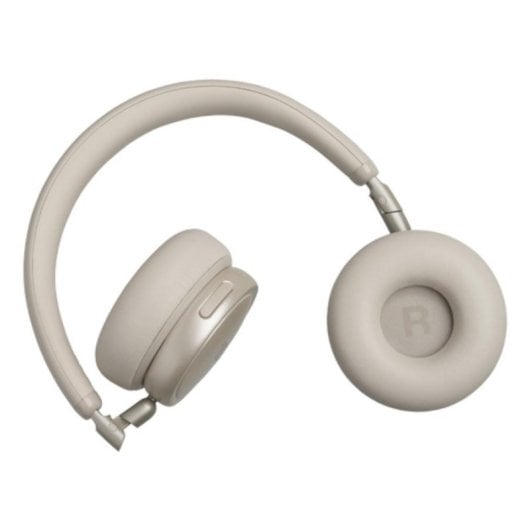 Auriculares JBL Live 680NC sans fil Bluetooth avec réduction de bruit, micro et pliables, champagne