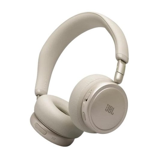 Auriculares JBL Live 680NC sans fil Bluetooth avec réduction de bruit, micro et pliables, champagne
