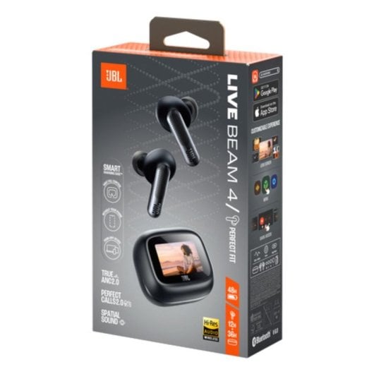 Auriculares JBL Live Beam 4 inalámbricos Bluetooth con cancelación de ruido y protección IP55 negros
