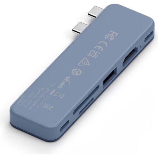 Hub Satechi 6 puertos USB-C 45 W modelo SA-ST-HUSNB con HDMI y lector SD