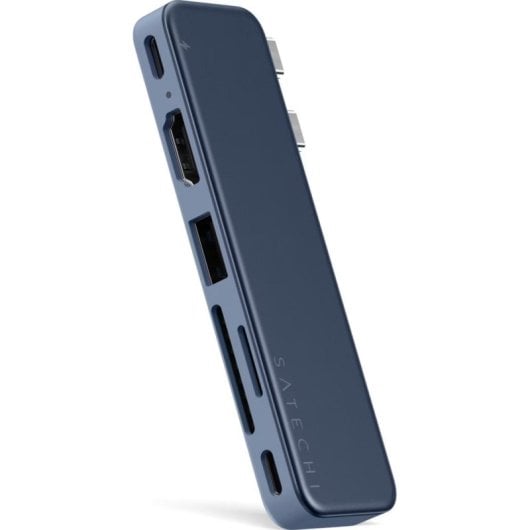 Hub Satechi 6 puertos USB-C 45 W modelo SA-ST-HUSNB con HDMI y lector SD