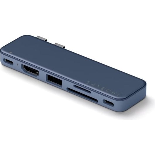 Hub Satechi 6 puertos USB-C 45 W modelo SA-ST-HUSNB con HDMI y lector SD