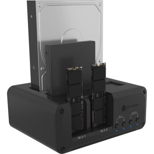 Caja PC Icy Box IB-2925MS-CU31 M.2 USB-C Negro con gestión independiente