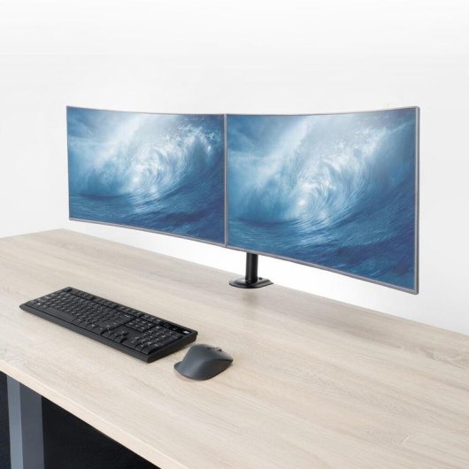 ACT AC8362 Support Moniteur 2 Bras Bureau 10 à 32" VESA 75x75 à 100x100 Max 8Kg