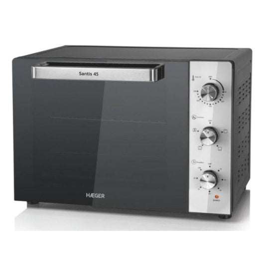 Mini Forno Haeger Santis 45 45L 58cm Convecção Grill Preto