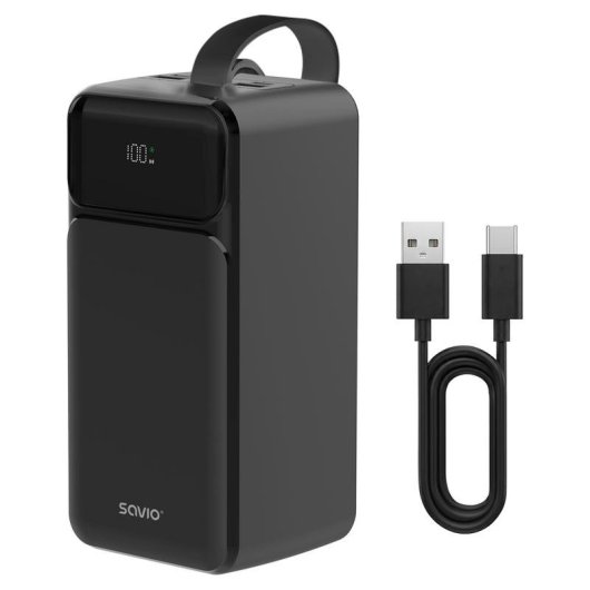 Batteria esterna Savio BA-14 50000 mAh Ricarica rapida USB-C