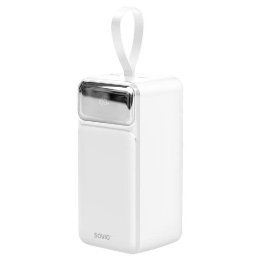 Batteria Esterna Savio BA-15 50000 mAh Ricarica rapida Bianco