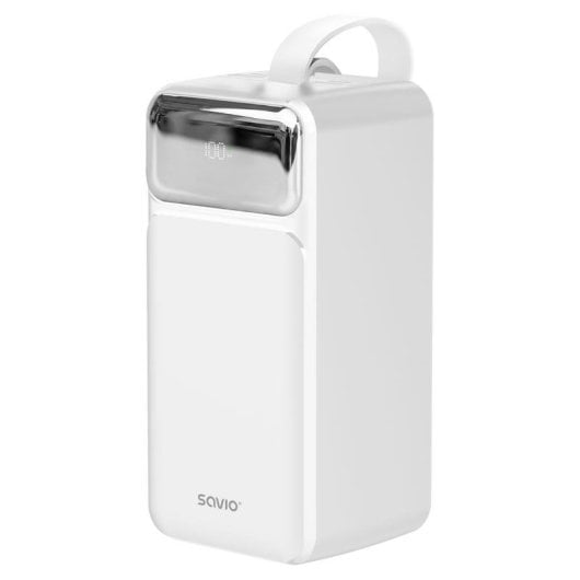 Batteria Esterna Savio BA-15 50000 mAh Ricarica rapida Bianco