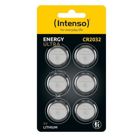 Pilha botão Intenso CR2032 3V 220 mAh pack 6