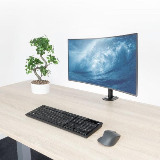 ACT AC8361 Soporte monitor 1 brazo mesa 10 a 34" VESA 75x75 a 100x100 Max 8Kg