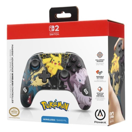 Mando inalámbrico PowerA NSGP0549 Multicolor para Nintendo Switch 2 con batería integrada