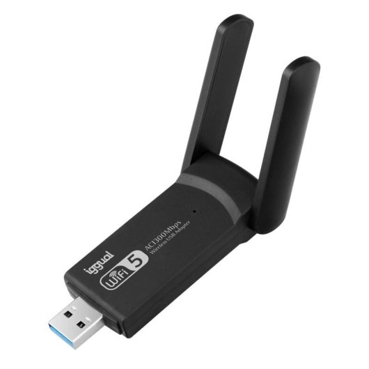 Scheda di Rete IGGUAL Adattatore USB Wifi 1300 Mbps USB 3.2 Dual Band 2.4G/5G